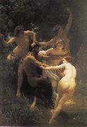 Adolphe William Bouguereau The god of the forest with their fairy Sweden oil painting artist